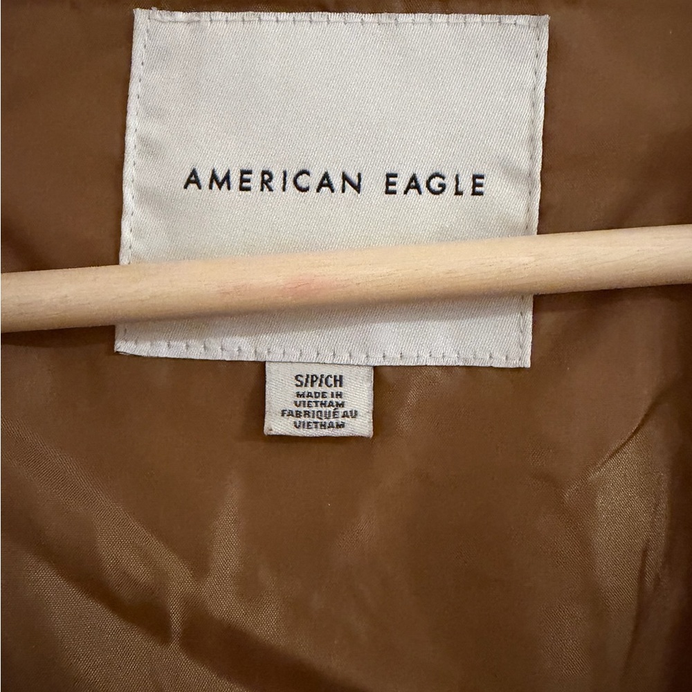 American Eagle Outfitters Sherpa Trucker Brown Jacket - Picture 4 of 5